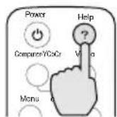 EPSON EMP-800 - Presione el botón [Help] del mando a distancia o del panel de control del proyector. - 1