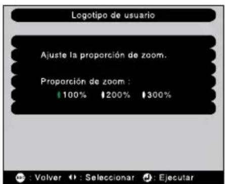 Logotipo de usuario Ajuste la proporción de zoom. Proporción de zoom : 100% 200% 300% : Volver : Seleccionar : Ejecutar