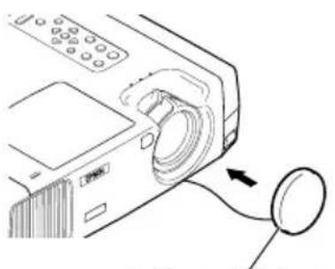 EPSON EMP-800 - Coloque la cubierta de la lente. - 1