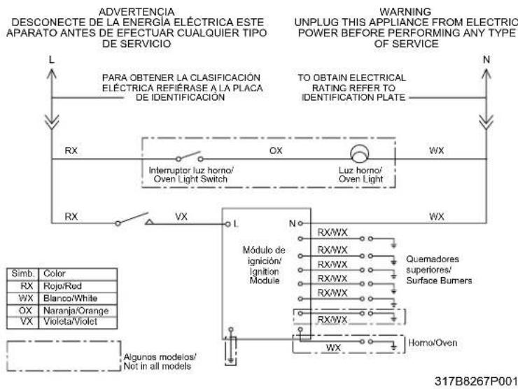 Mabe MA01760 - diagrama eléctrico - 1