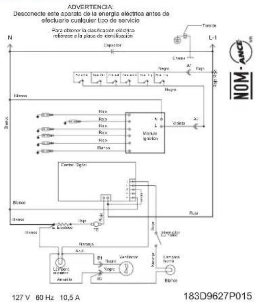 Mabe EM807CNI - Diagrama eléctrico - 1