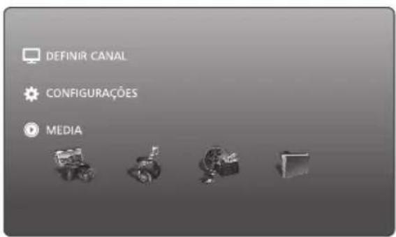 DEFINIR CANAL CONFIGURAÇÕES MEDIA