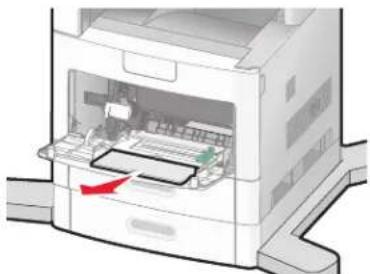 LEXMARK X658d - Carregamento do alimentador de várias funções - 2
