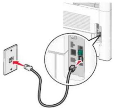 LEXMARK X658d - Conexão a uma secretária eletrônica - 1