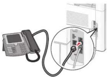 LEXMARK X658d - Conexão a um telefone - 3