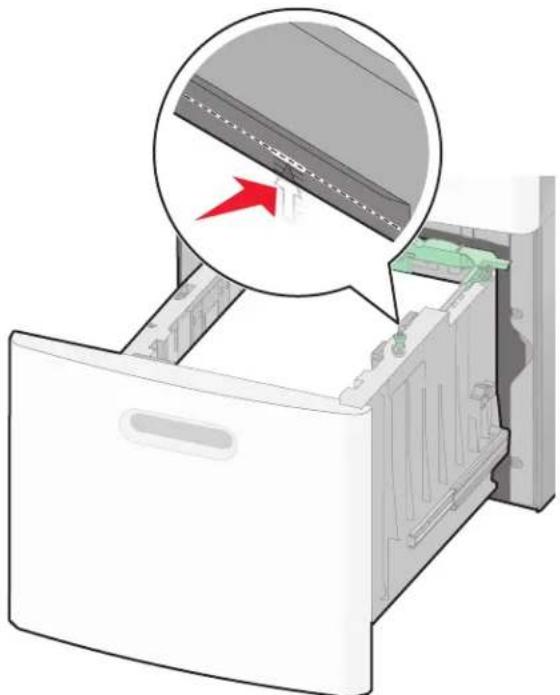 LEXMARK X658d - Carregamento da bandeja para 2000 folhas - 8