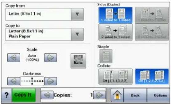 LEXMARK X658d - Amostra de tela de toque - 1