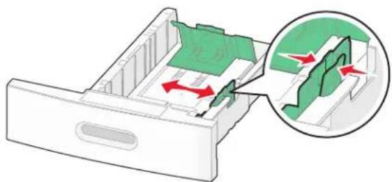 LEXMARK X658d - Carregamento das bandejas padrão ou opcional para 250 ou 550 folhas - 2