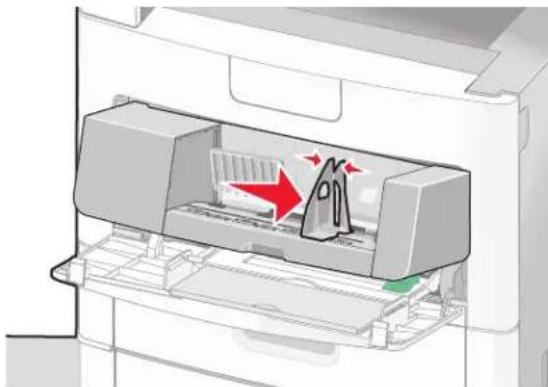 LEXMARK X658d - Carregamento do alimentador de envelopes - 2