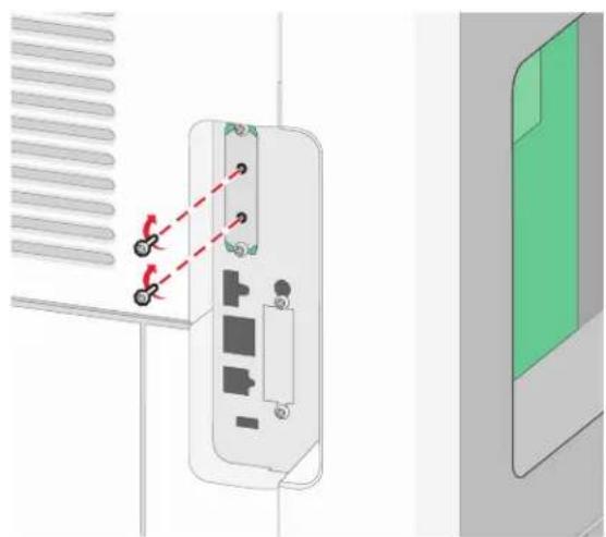 LEXMARK X658d - Instalação de um disco rígido da impressora - 8