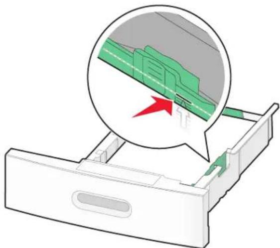 LEXMARK X658d - Carregamento das bandejas padrão ou opcional para 250 ou 550 folhas - 6