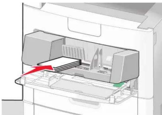 LEXMARK X658d - Carregamento do alimentador de envelopes - 4