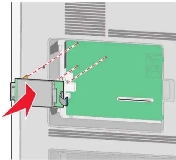 LEXMARK X658d - Instalação de um disco rígido da impressora - 7