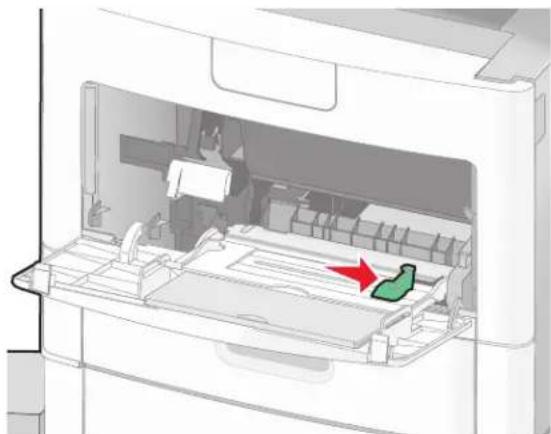 LEXMARK X658d - Carregamento do alimentador de várias funções - 3