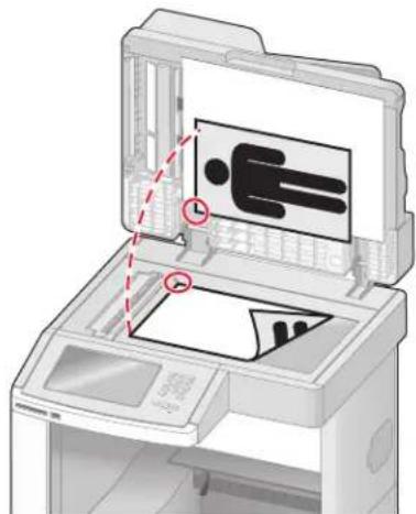 LEXMARK X658d - Ajuste do registro do scanner - 1