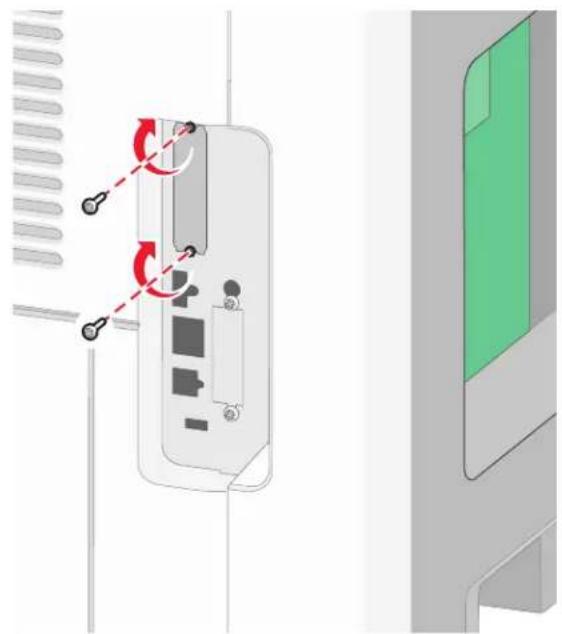 LEXMARK X658d - Instalação da Porta de Soluções Internas - 12