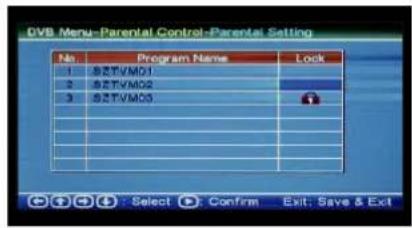 AIRIS LW278 - Activar /desactivar el bloqueo de canales - 2