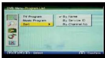 AIRIS LW278 - Clasificación de la lista de programas de TV/música - 1