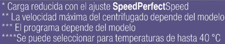BOSCH WAT2876XES - Programas del mando selector de programas - 5