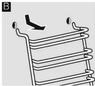 BOSCH HGV425123N - Unhooking the rails - 2