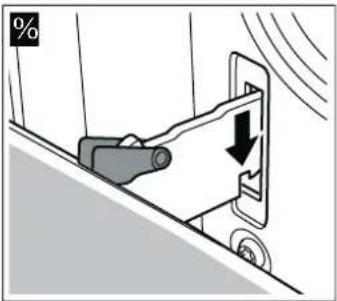BOSCH HGV425123N - Attaching the door - 2