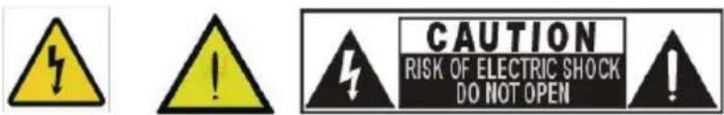 CAUTION RISK OF ELECTRIC SHOCK DO NOT OPEN