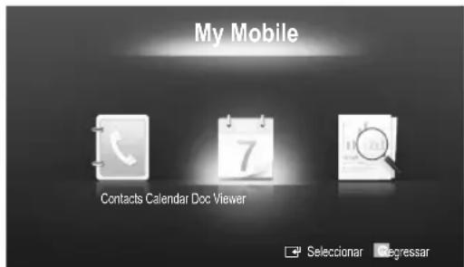 My Mobile Contacts Calendar Doc Viewer Selectionar Regressar
