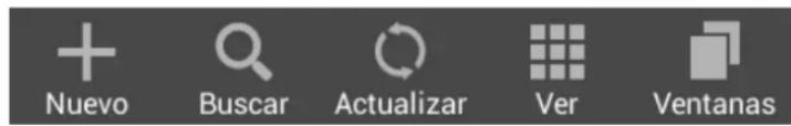 Nuevo Buscar Actualizar Ver Ventanas