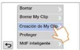 Borrar Borrar My Clip Creación de My Clip Proteger MdF inteligente