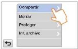 Compartir Borrar Proteger Inf. archivo