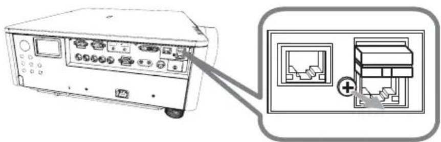 HITACHI CP-X9111 - Fastening the adapter cover - 1