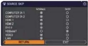 HITACHI CP-X9111 - OPTION menu - 1