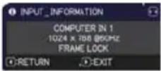 HITACHI CP-X9111 - OPTION menu - 9