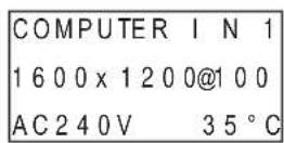 HITACHI CP-X9111 - Status Monitor - 2