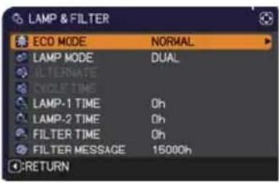 HITACHI CP-X9111 - SETUP menu - 1