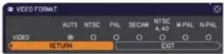 HITACHI CP-X9111 - INPUT menu - 1