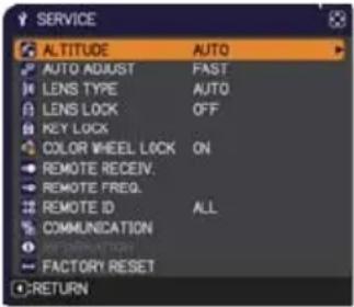 HITACHI CP-X9111 - OPTION menu - 5