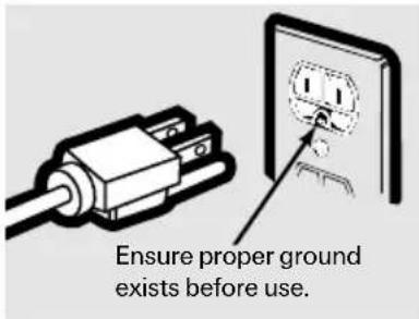 GE Spacemaker JNM1541DPWW - GROUNDING INSTRUCTIONS - 1