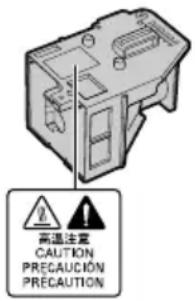 SHARP PG-MB56X - Caution concerning the lamp unit - 1