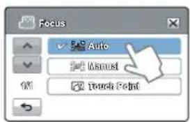 Focus Auto Manual Touch Point