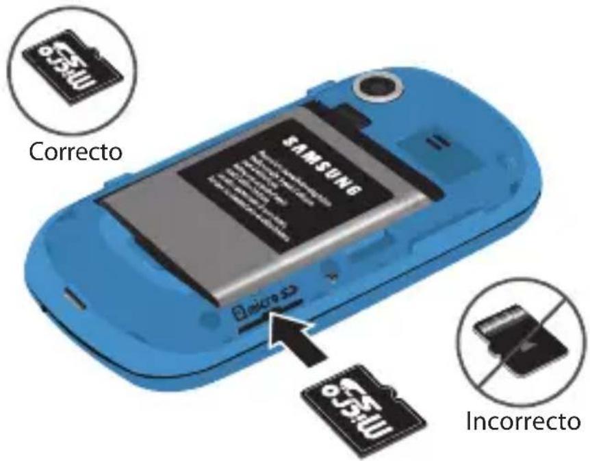 Correcto SAMSUNG Micro SD Incorrecto