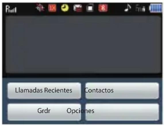 Llamadas Recientes Grdr Contactos Opciones