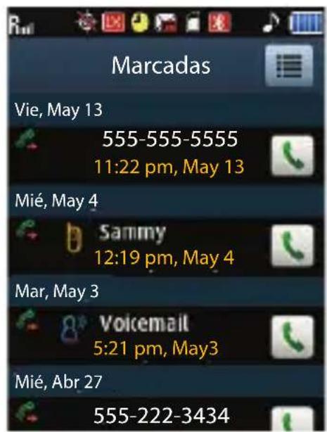 SAMSUNG Messager Touch II - Ver cronómetros - 1