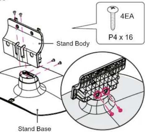 Stand Body 4EA P4 x 16 Stand Base