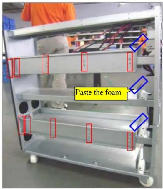 Paste the foam