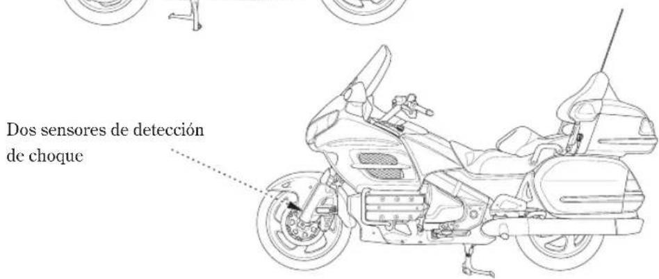 Honda Airbag Goldwing GL1800 (2008) - COMPONENTES DEL SISTEMA DE LA BOLSA DE AIRE - 3