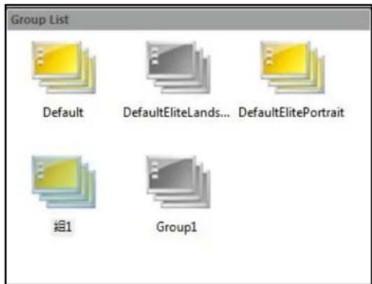 Group List Default DefaultEliteLands... DefaultElitePortrait 组1 Group1