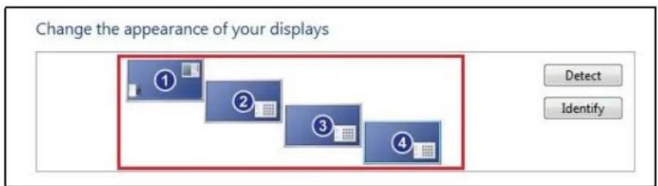 Change the appearance of your displays ① ② ③ ④ Detect Identify