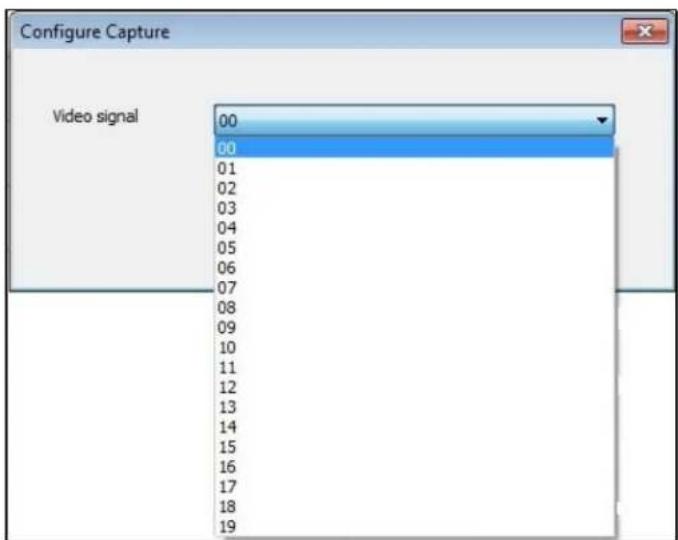Configure Capture Video signal 00 00 01 02 03 04 05 06 07 08 09 10 11 12 13 14 15 16 17 18 19