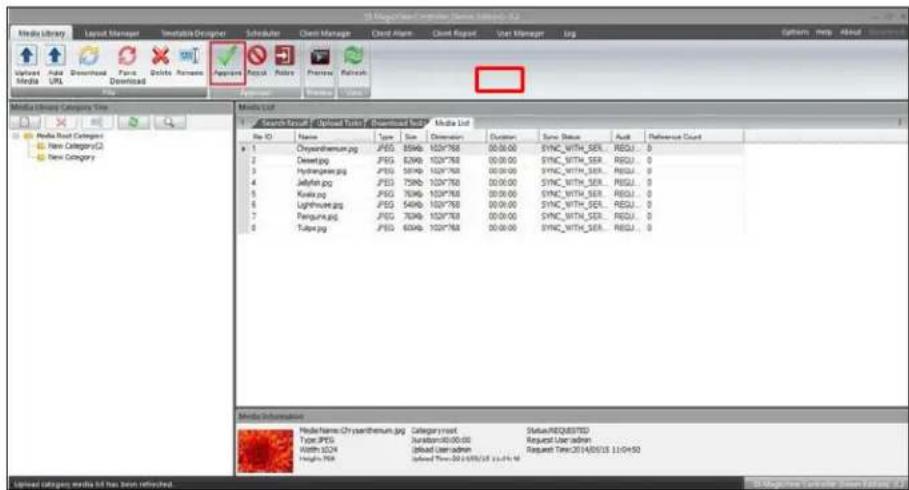 Media Library Layout Manager Variable Designer Schedule Client Manager Cloud Alarm Cloud Report User Manager Org Options Help About Import Upstream Media Hulu URL Download Paste Browse Applications Record Future Process Refresh Media List Search Report (Upload Results) Download History Media List Fi…